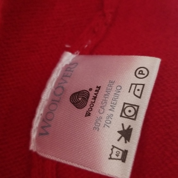 Wool Overs Women's popover cropped sweater sz large - Picture 3 of 5